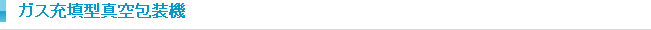 ガス充填型真空包装機